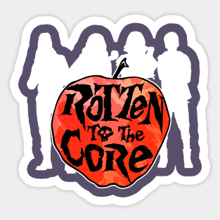 Rotten to the Core - white variant Sticker